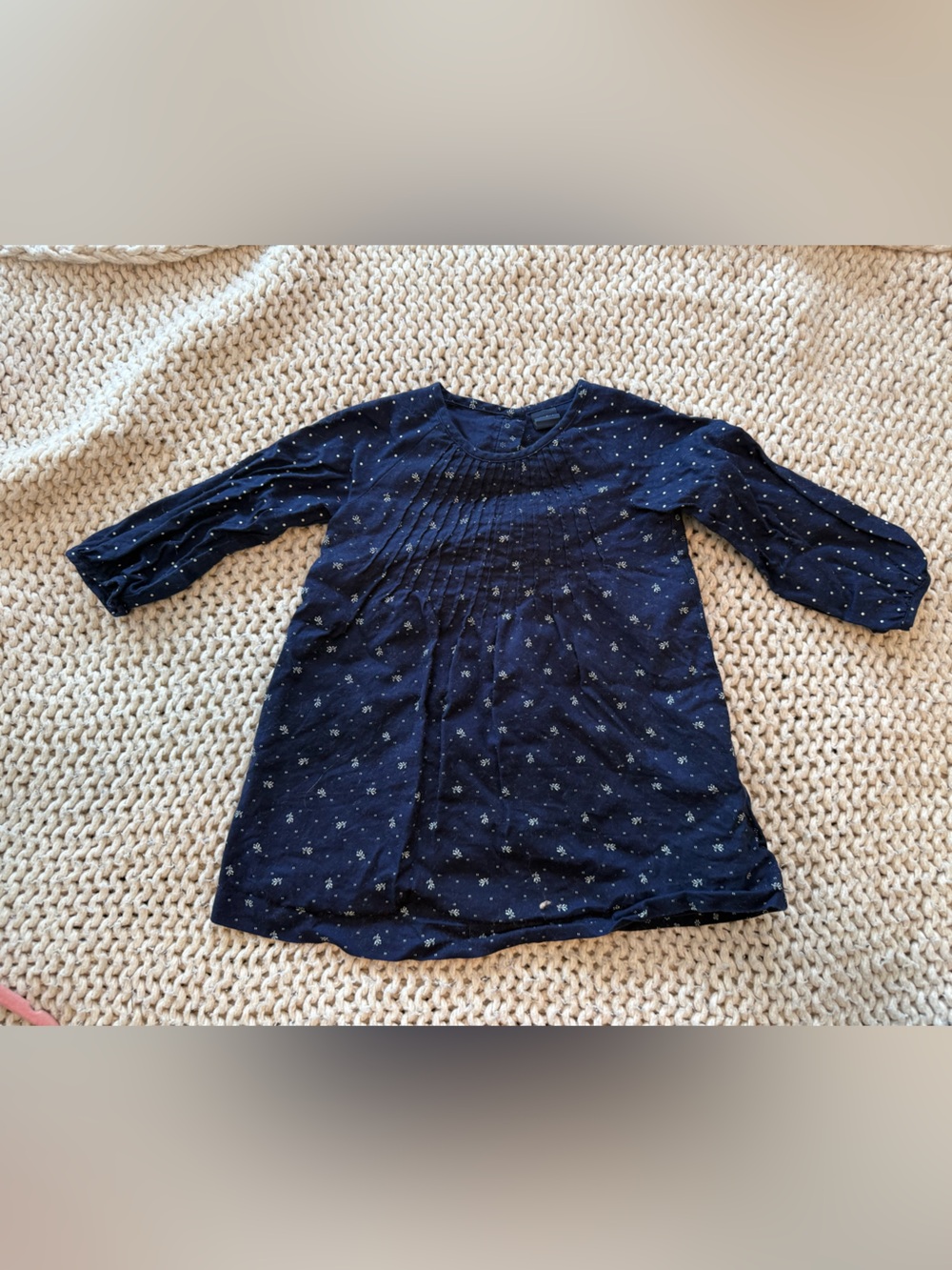 GAP Navy Floral-Print Casual Dress for Kids